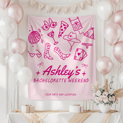 Trendy Mix theme Bachelorette Banner – Custom Bach Décor | #10