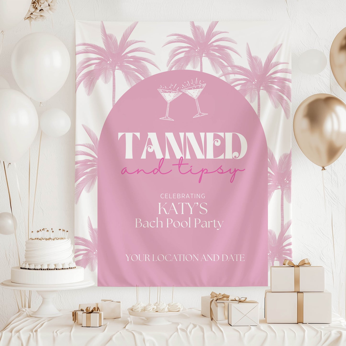 Tropical Bachelorette Sign – Custom Bach Décor | #05