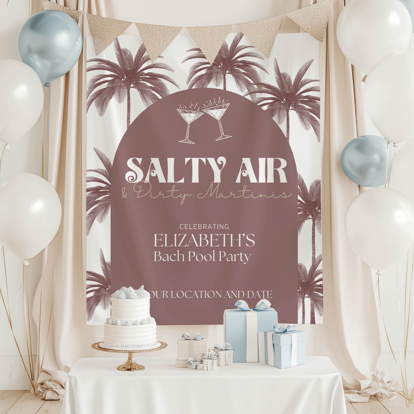 Tropical Bachelorette Sign – Custom Bach Décor | #05