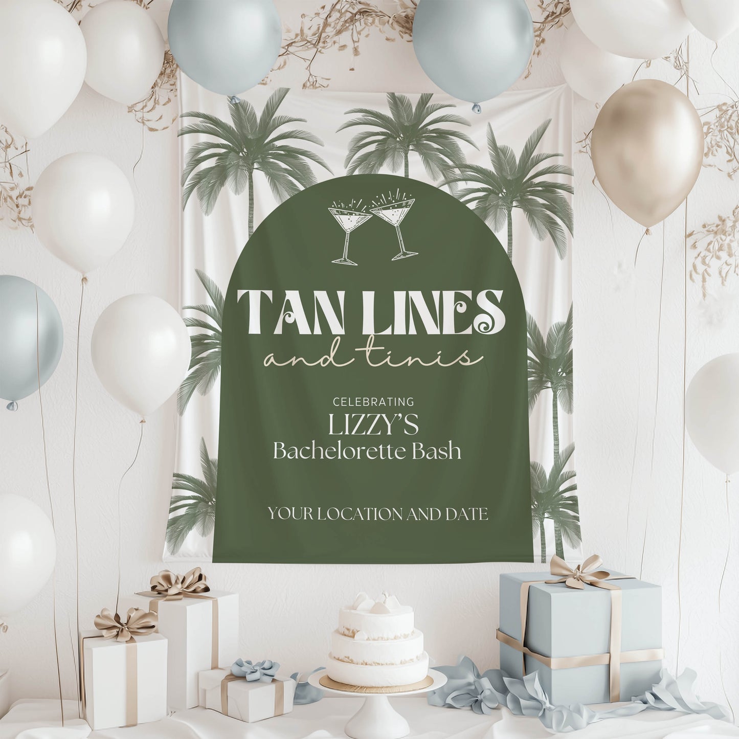 Tropical Bachelorette Sign – Custom Bach Décor | #05