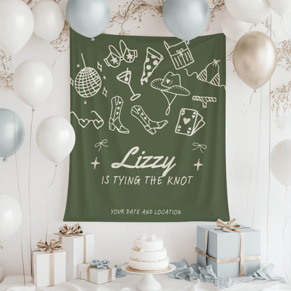 Trendy Mix theme Bachelorette Banner – Custom Bach Décor | #10