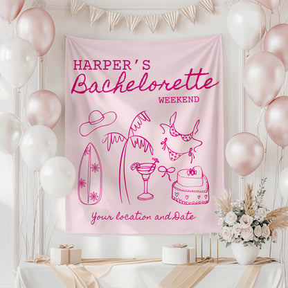 Coastal Bachelorette Banner– Custom Bach Décor | #11