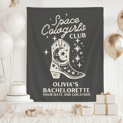 Space Cowgirls Bachelorette Banner– Custom Bach Décor | #14
