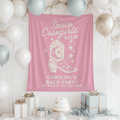 Space Cowgirls Bachelorette Banner– Custom Bach Décor | #14