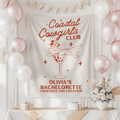 Coastal Cowgirls Bachelorette Banner– Custom Bach Décor | #15