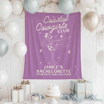 Coastal Cowgirls Bachelorette Banner– Custom Bach Décor | #15