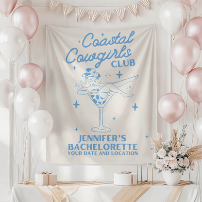 Coastal Cowgirls Bachelorette Banner– Custom Bach Décor | #15