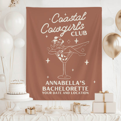 Coastal Cowgirls Bachelorette Banner– Custom Bach Décor | #15