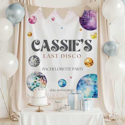 Disco Bachelorette Banner – Custom Bach Décor | #17