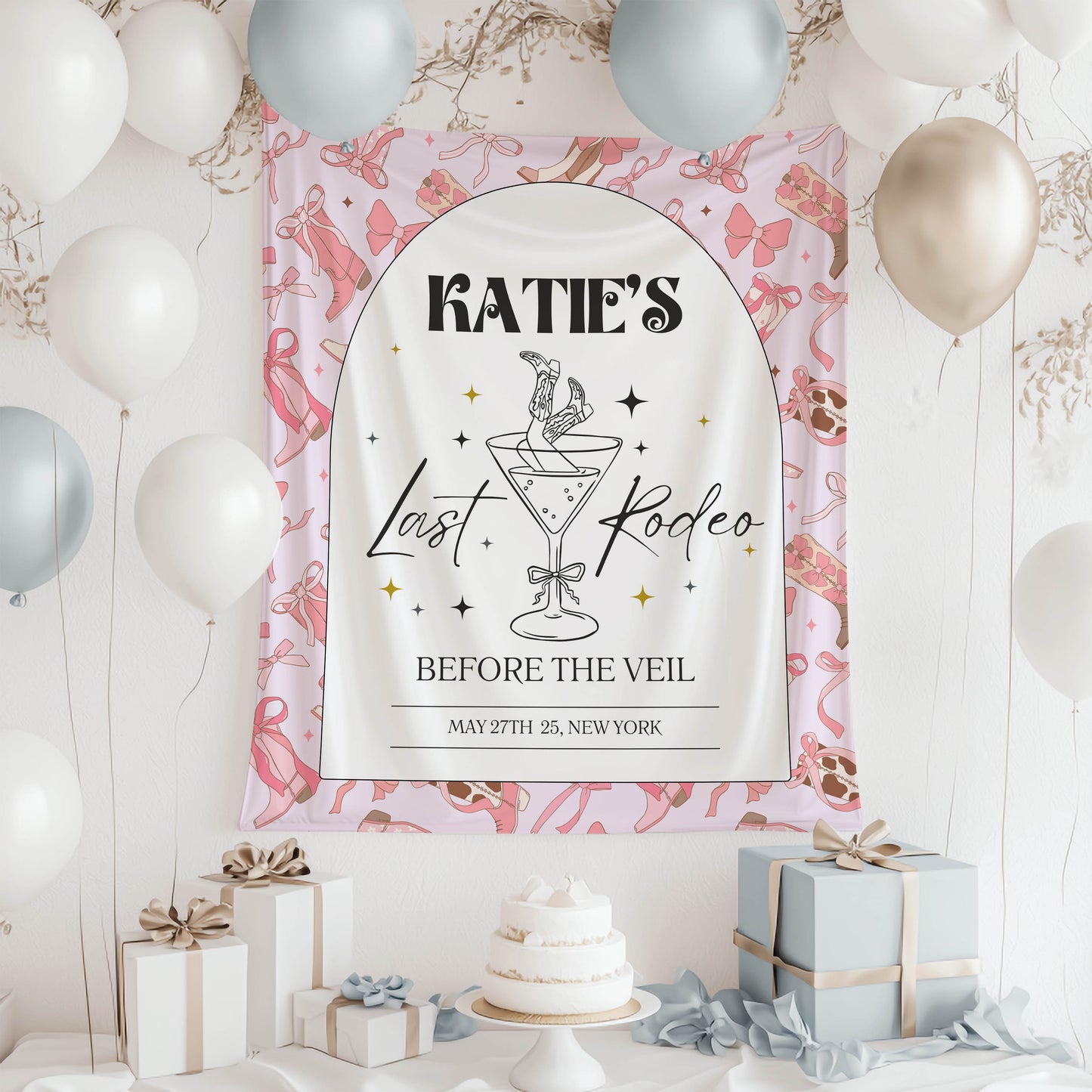 Last Rodeo Bachelorette Banner– Custom Bach Décor | #19