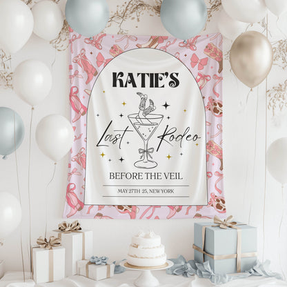 Last Rodeo Bachelorette Banner– Custom Bach Décor | #19