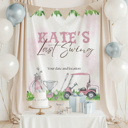 Golf Bachelorette Banner – Custom Bach Décor | #21
