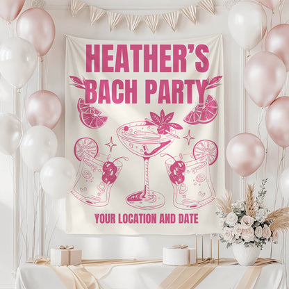 Cocktail Bach Party Banners– Custom Bach Décor | #22