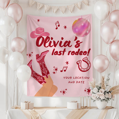 Pink Western and Country bachelorette– Custom Bach Décor | #23