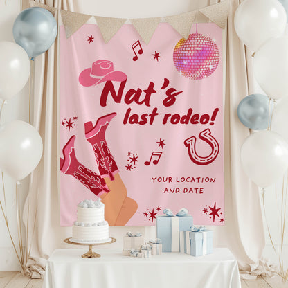 Pink Western and Country bachelorette– Custom Bach Décor | #23
