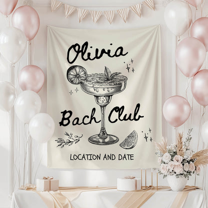 Cocktail Bachelorette Banner– Custom Bach Décor | #24