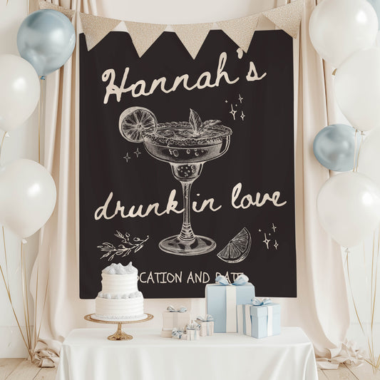 Cocktail Bachelorette Banner– Custom Bach Décor | #24