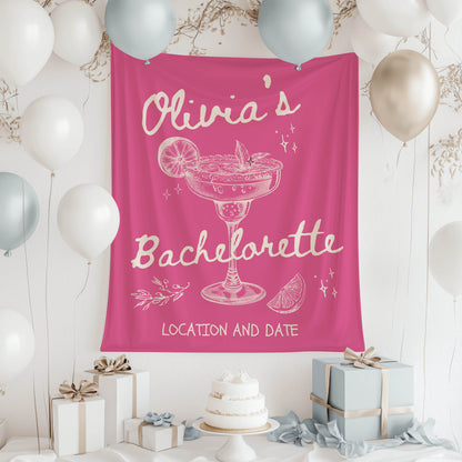 Cocktail Bachelorette Banner– Custom Bach Décor | #24