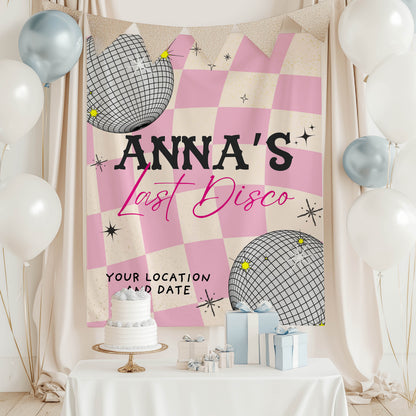 Trendy Disco Bachelorette Banner– Custom Bach Décor | #25
