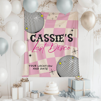 Trendy Disco Bachelorette Banner– Custom Bach Décor | #25