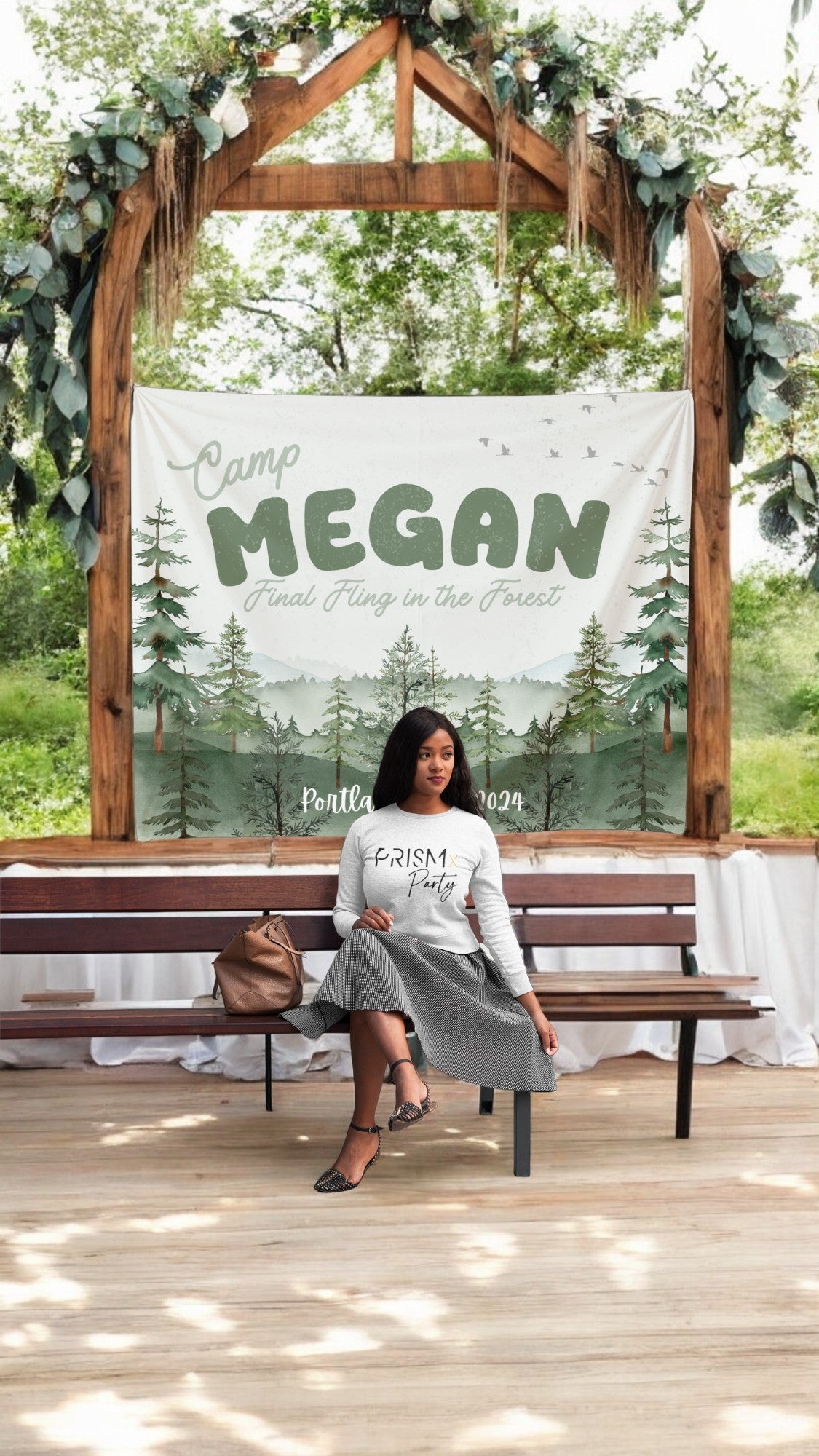 Camping Bachelorette Banner – Custom Bach Décor | #37