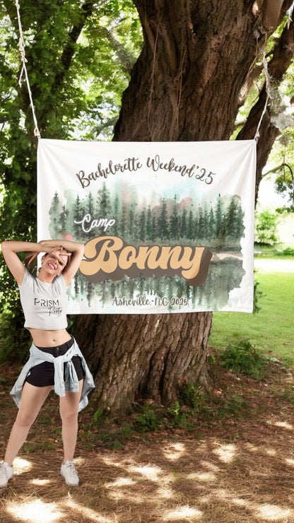 Camping Bachelorette Banner – Custom Bach Décor | #41
