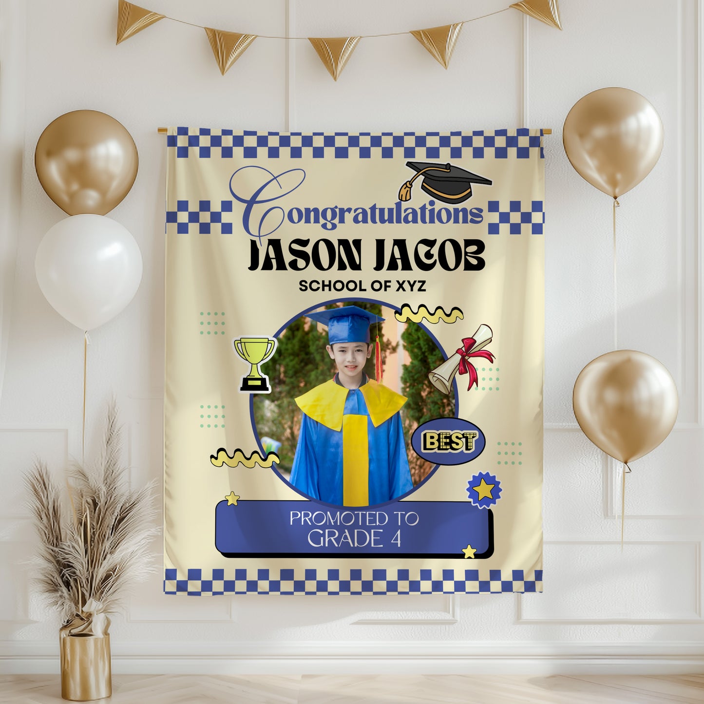 Custom Graduation Backdrop Banner- #3