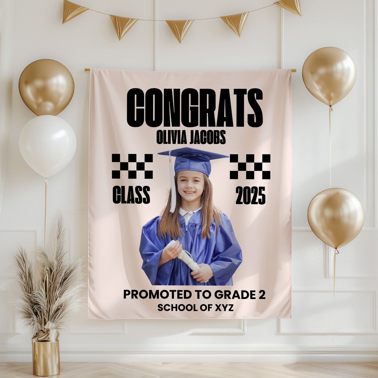 Custom Graduation Backdrop Banner- #4