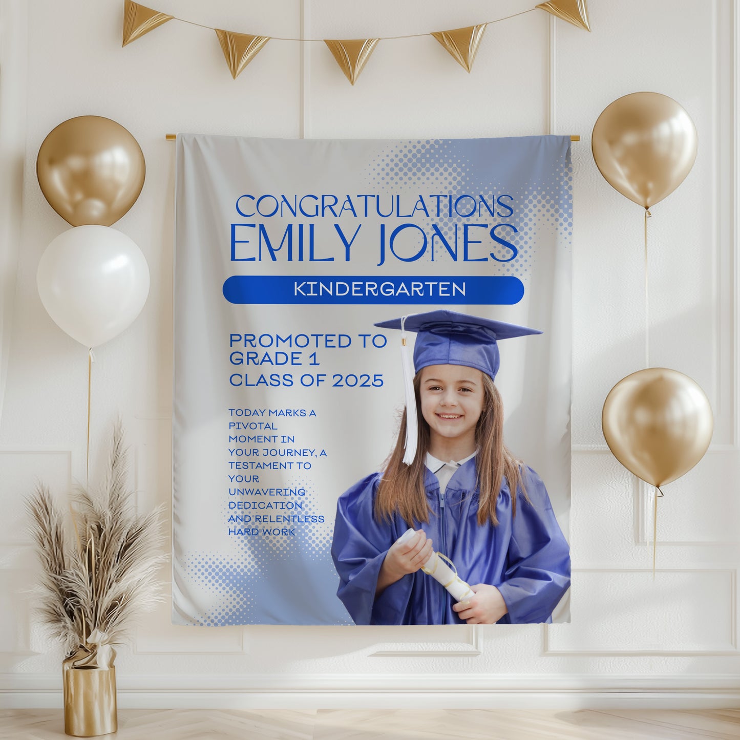 Custom Graduation Backdrop Banner- #6