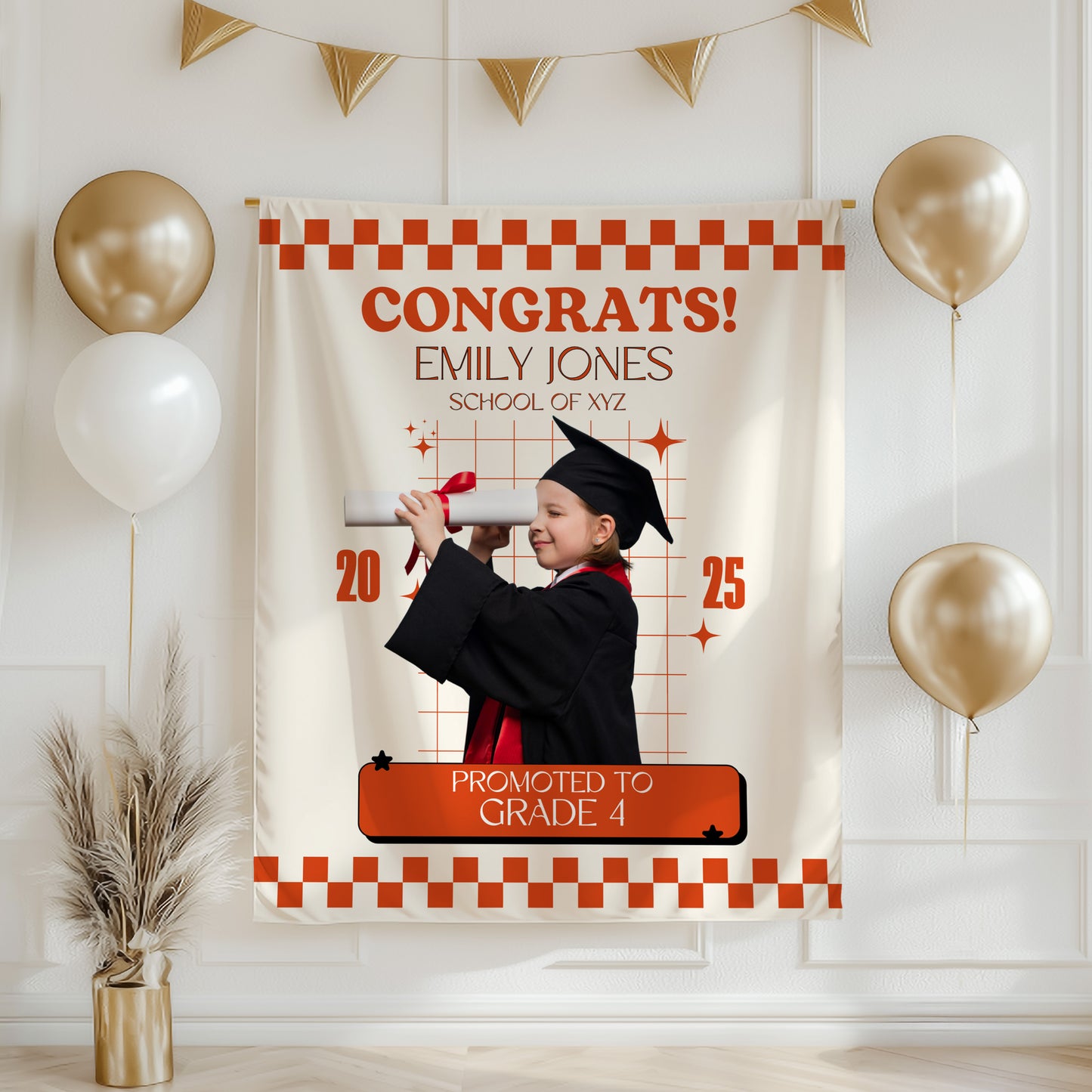 Custom Graduation Backdrop Banner- #8