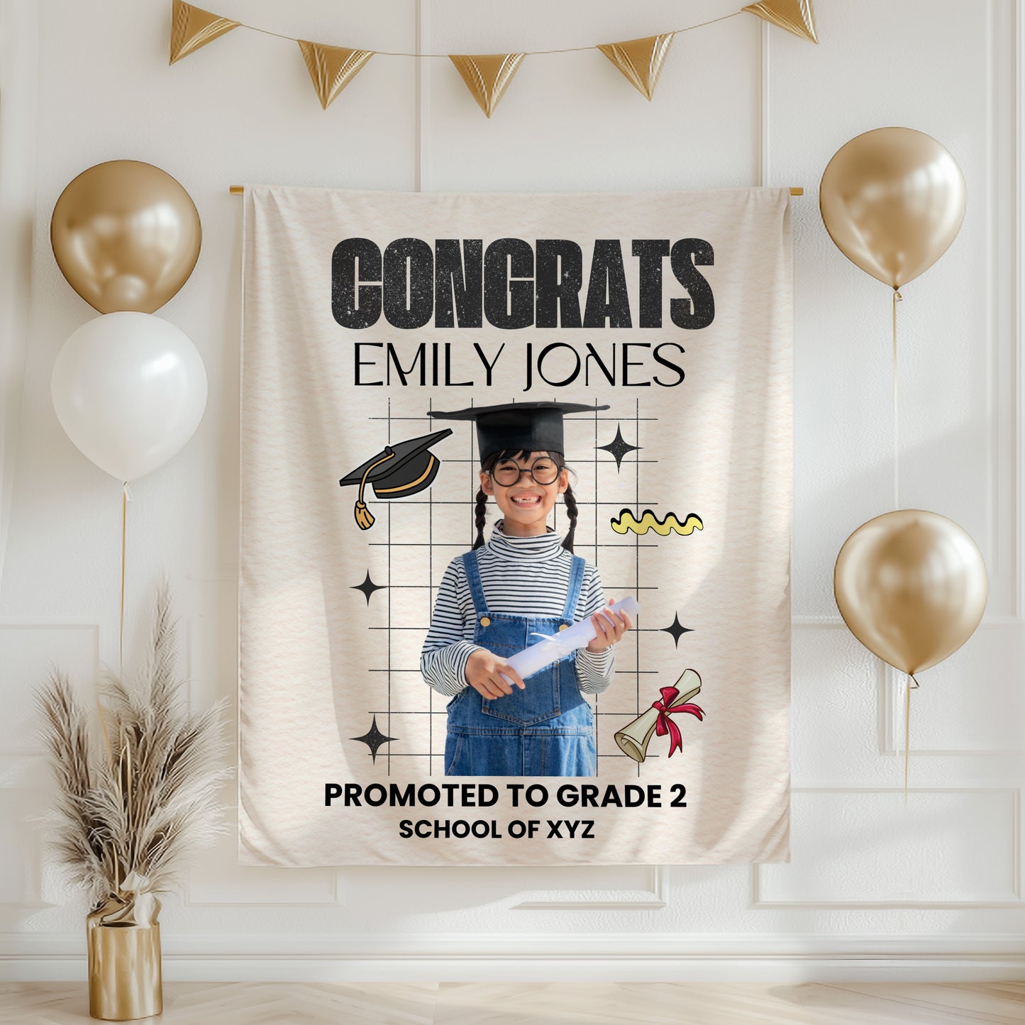 Custom Graduation Backdrop Banner- #7