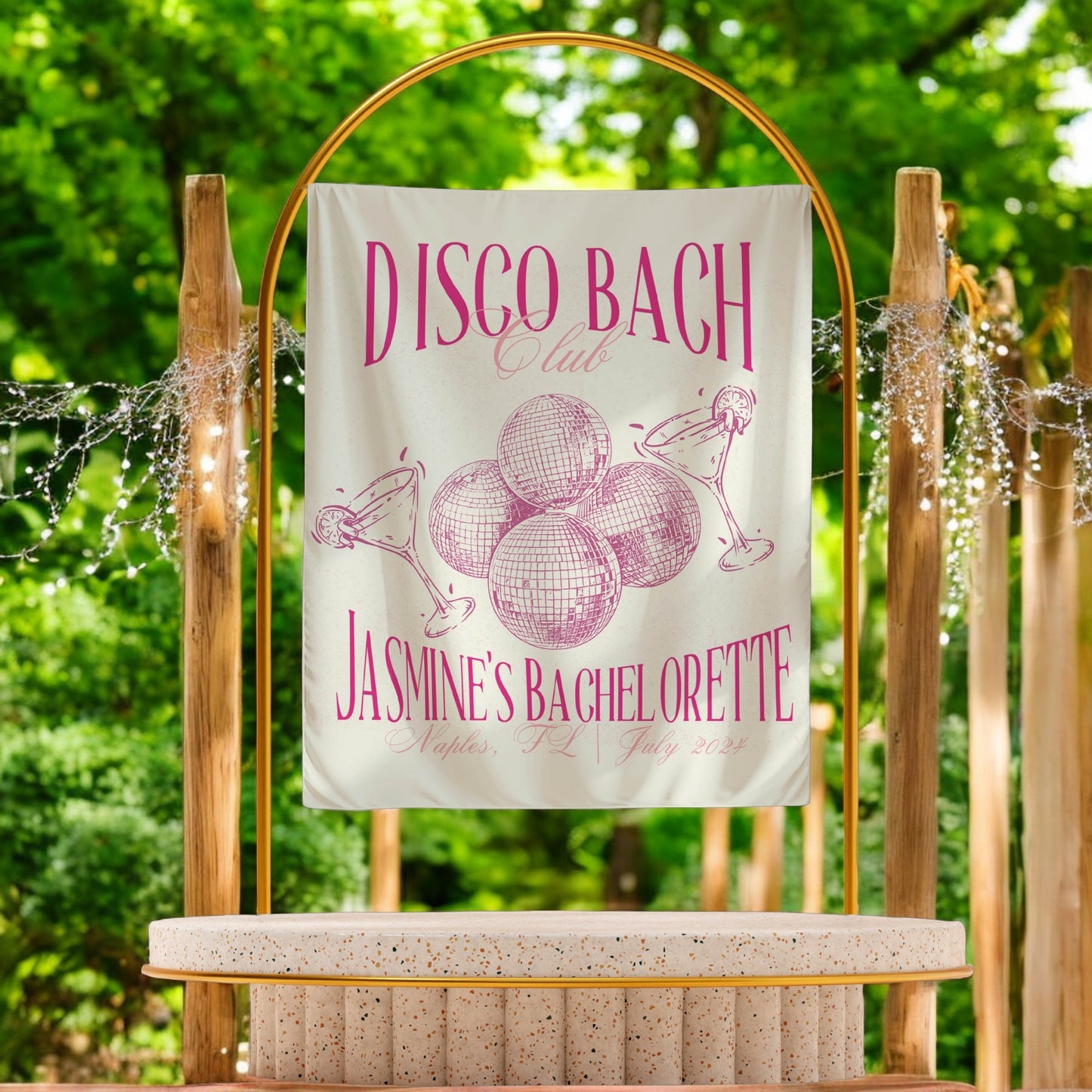 Disco Bachelorette Banner – Custom Bach Décor | #44