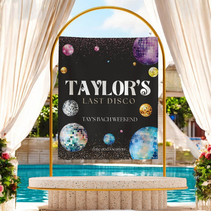 Disco Bachelorette Banner – Custom Bach Décor | #17