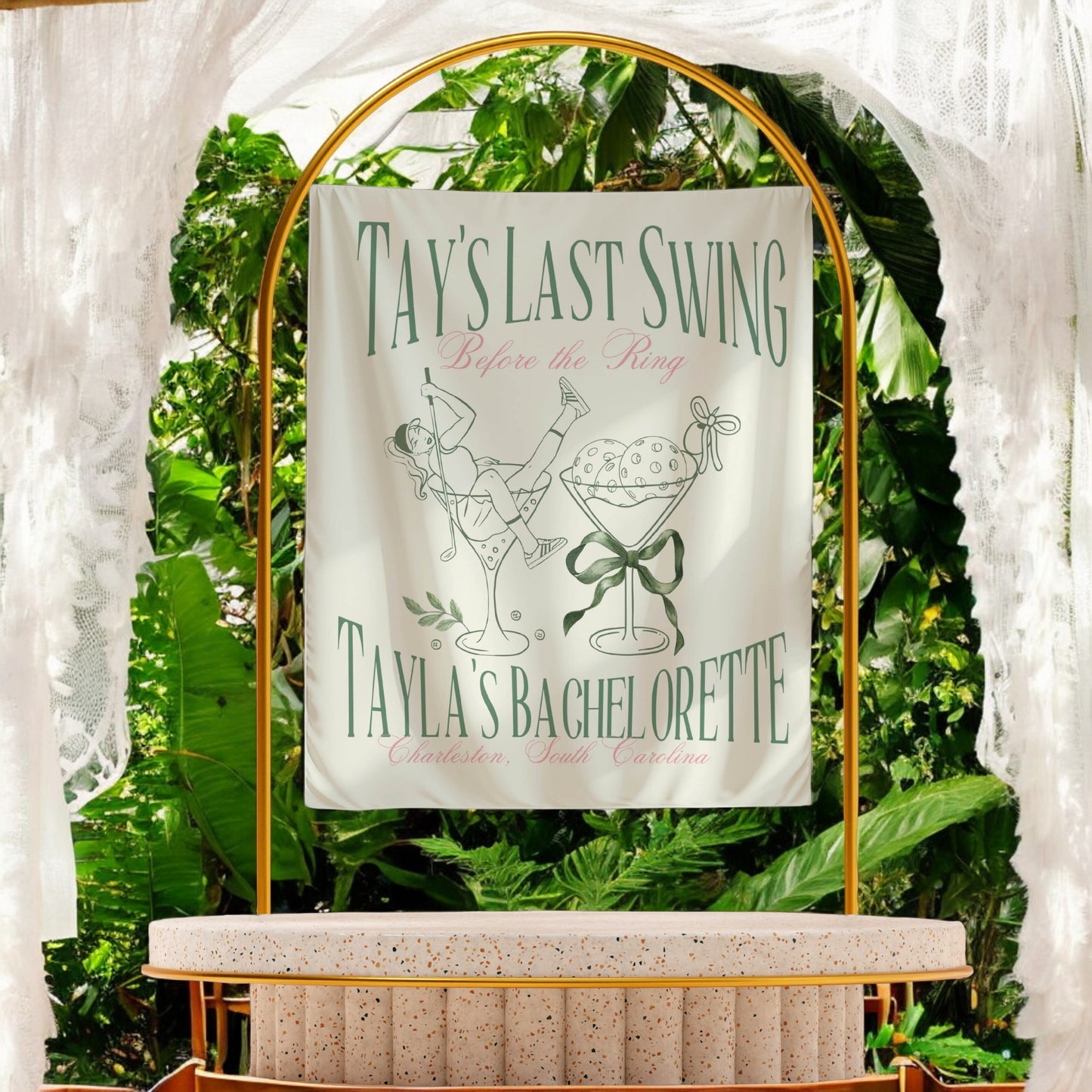 Golf Bachelorette Banner – Custom Bach Décor | #46