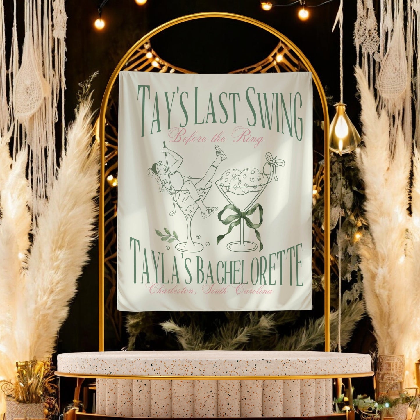 Golf Bachelorette Banner – Custom Bach Décor | #46