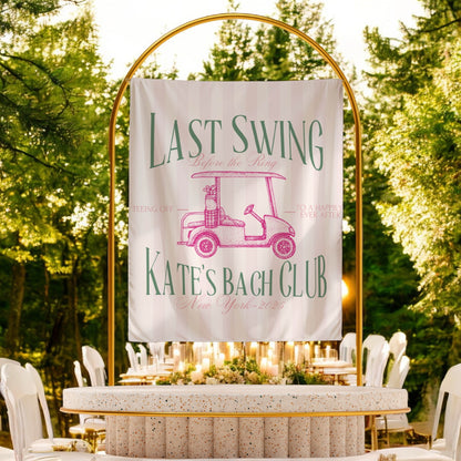 Golf Bachelorette Banner – Custom Bach Décor | #43