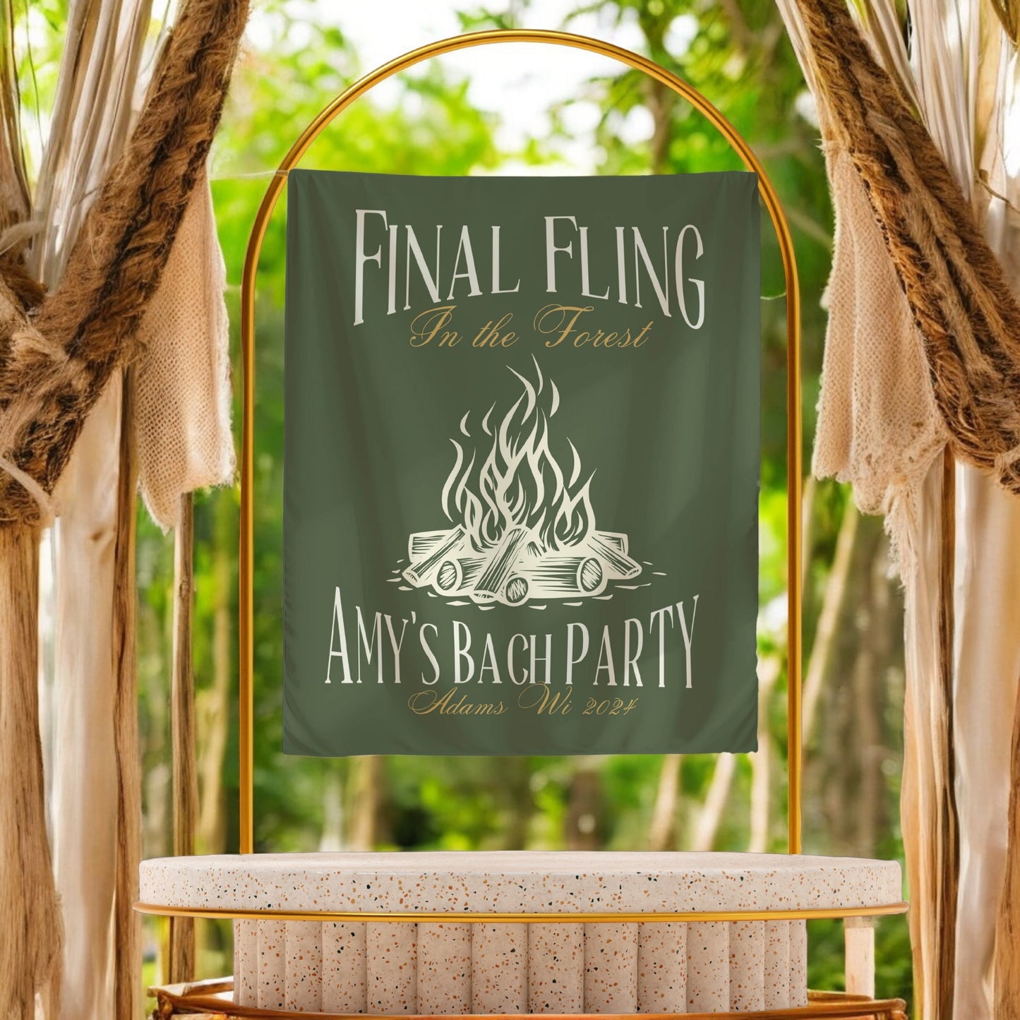 Camp Bachelorette Banner – Custom Bach Décor | #69