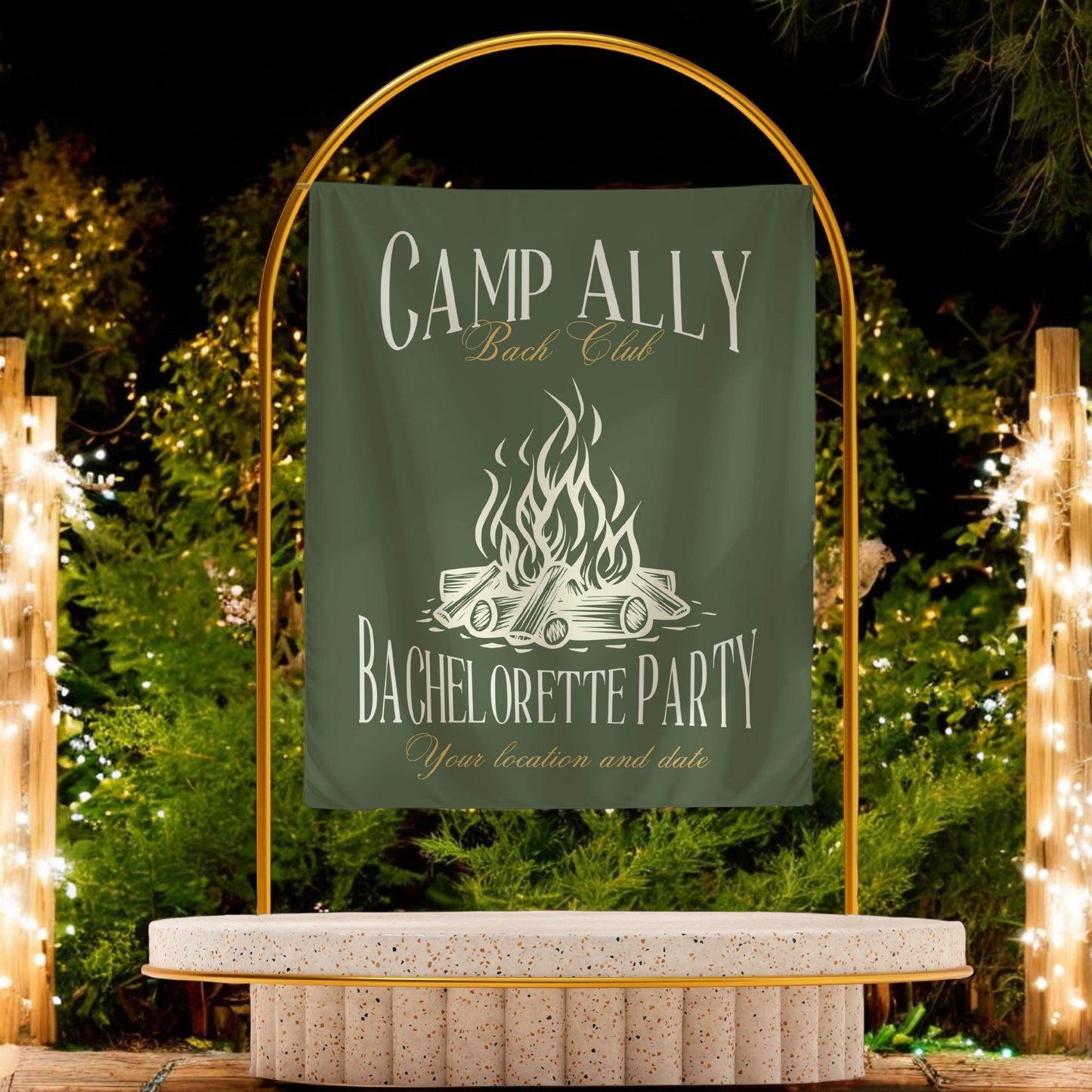 Camp Bachelorette Banner – Custom Bach Décor | #69