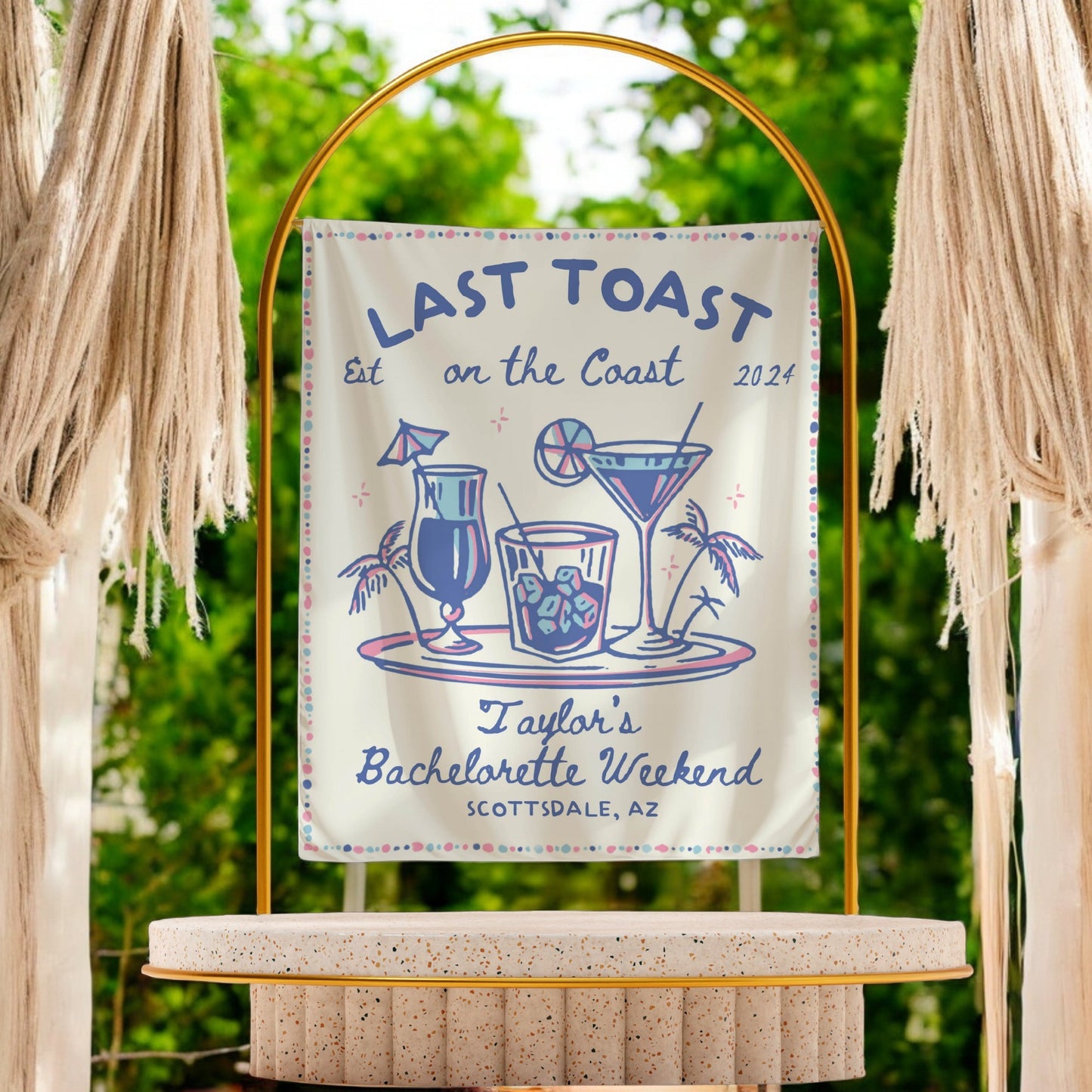 Beach Bachelorette Banner – Custom Bach Décor | #54