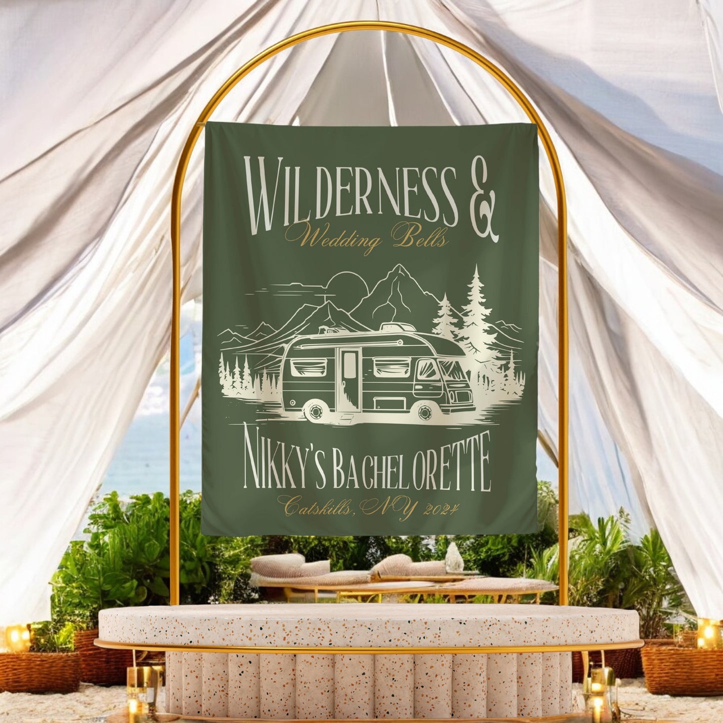 Camp Bachelorette Banner – Custom Bach Décor | #70