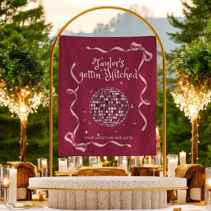 Disco Bachelorette Banner – Custom Bach Décor | #80