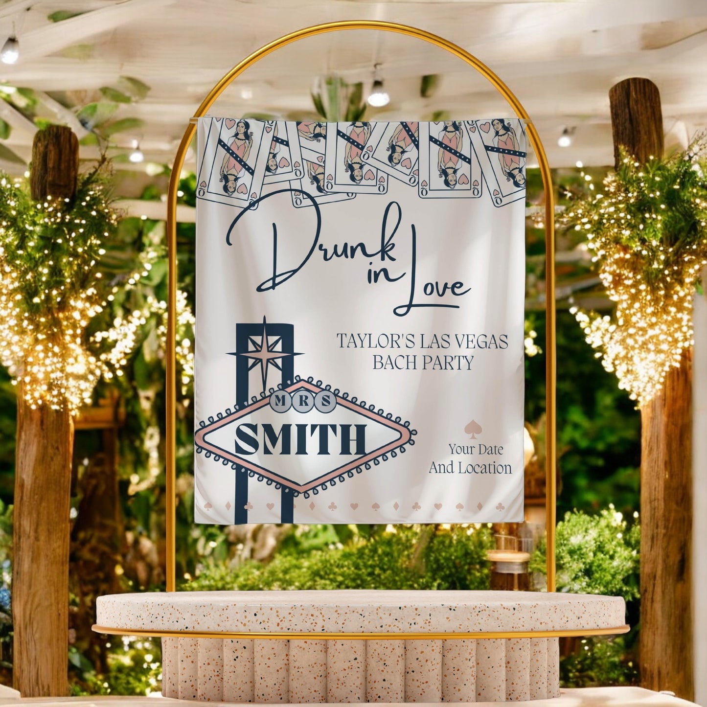 Vegas Casino Bachelorette Banner – Custom Bach Décor | #7