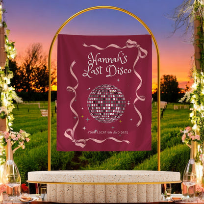 Disco Bachelorette Banner – Custom Bach Décor | #80