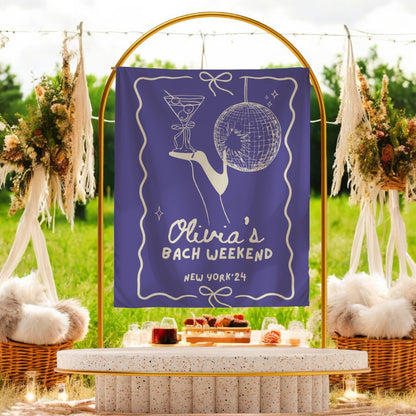 Disco Cocktail Bachelorette Banner – Custom Bach Décor | #79