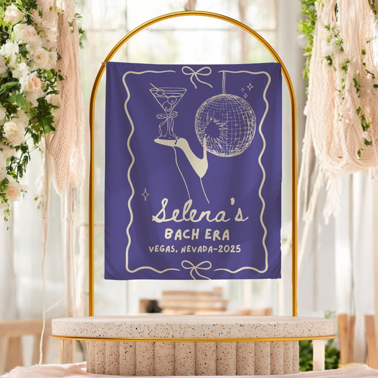 Disco Cocktail Bachelorette Banner – Custom Bach Décor | #79