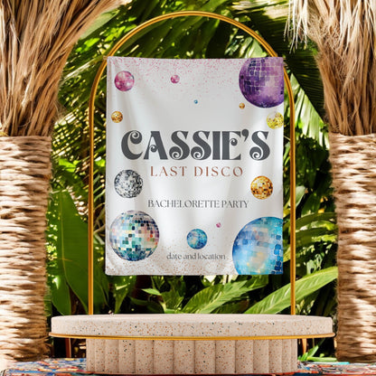 Disco Bachelorette Banner – Custom Bach Décor | #17