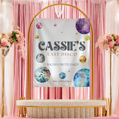 Disco Bachelorette Banner – Custom Bach Décor | #17