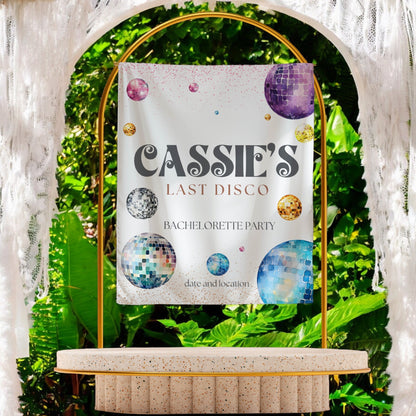 Disco Bachelorette Banner – Custom Bach Décor | #17