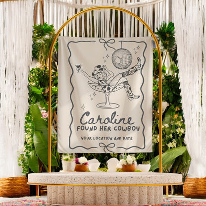 Disco Cowgirl Bachelorette Banner – Custom Bach Décor | #78