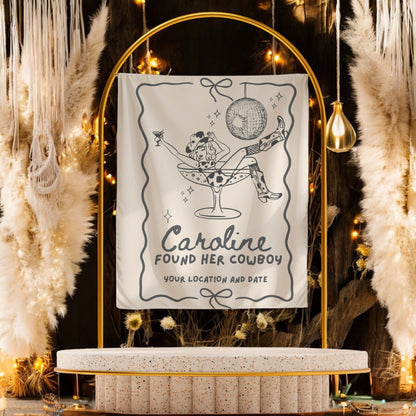 Disco Cowgirl Bachelorette Banner – Custom Bach Décor | #78